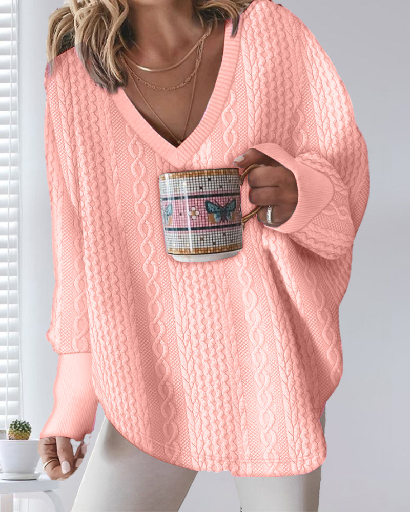 Wynter™ l Sweater met losse V-hals