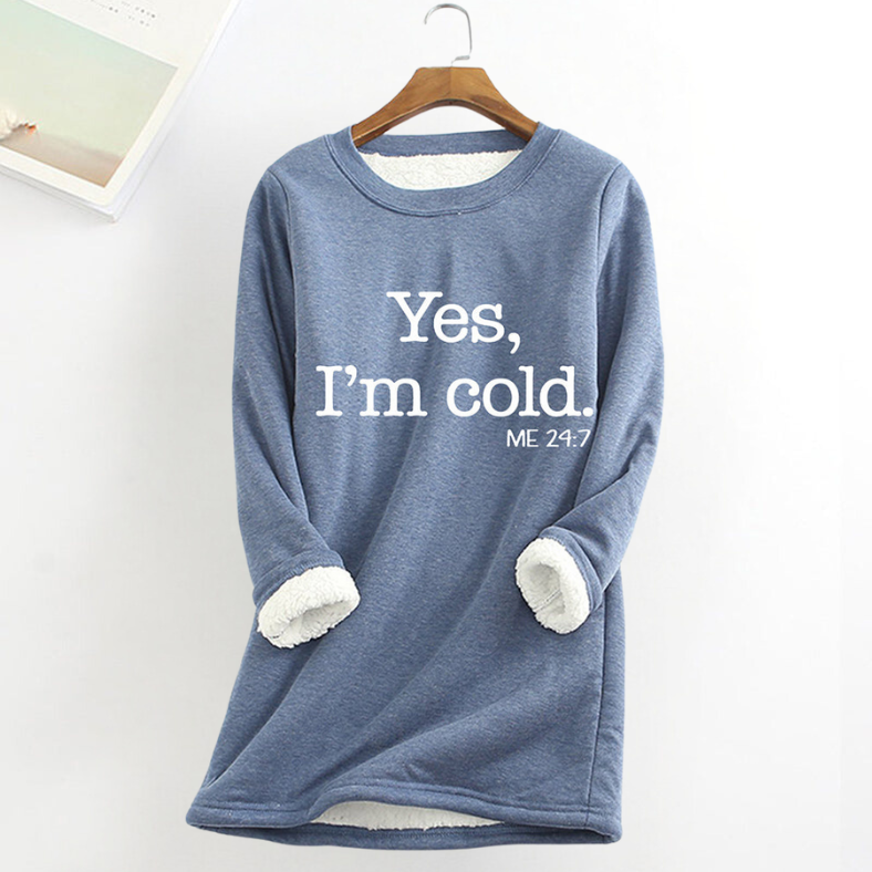 Zaryaâ„¢ | Comfortabele Dames Sweatshirt met Fleece-Rand