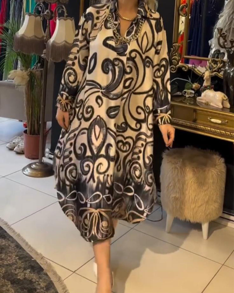 Lyanna™ | Losse en elegante jurk met print