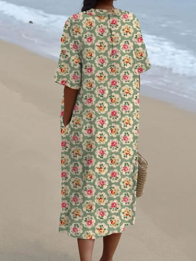 Zulia™ | Dames Vintage Bloemenprint Jurk