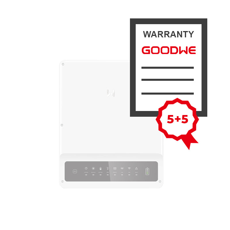 GOODWE Garantie Uitbreiding 5+5 voor GW5K-BT