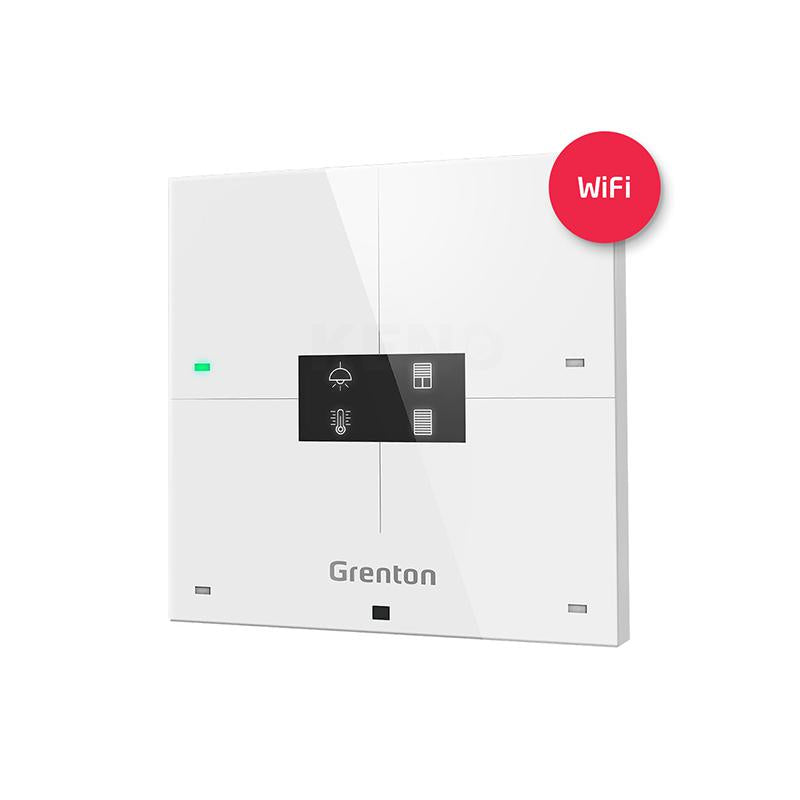Grenton Slim Smarter Panel - Wit Glas