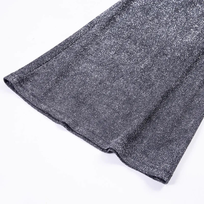 Lyla™ l Broek met hoge taille en glitter