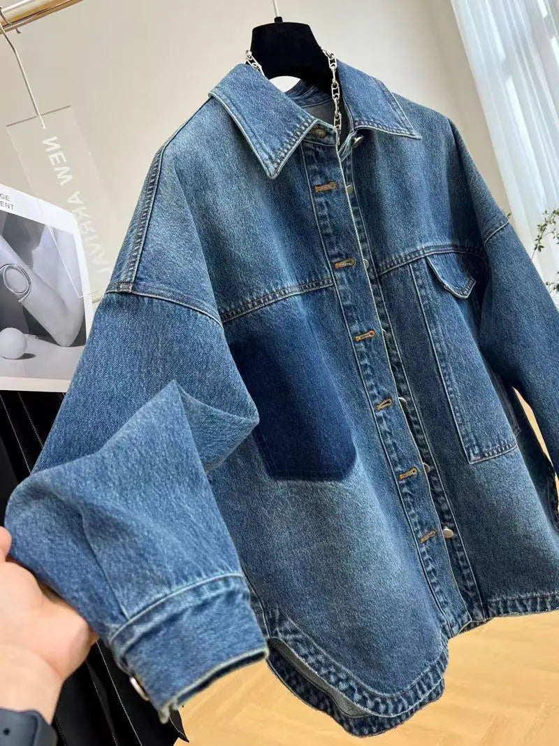 Nolana™ l Oversized Koreaanse Denim Jasje
