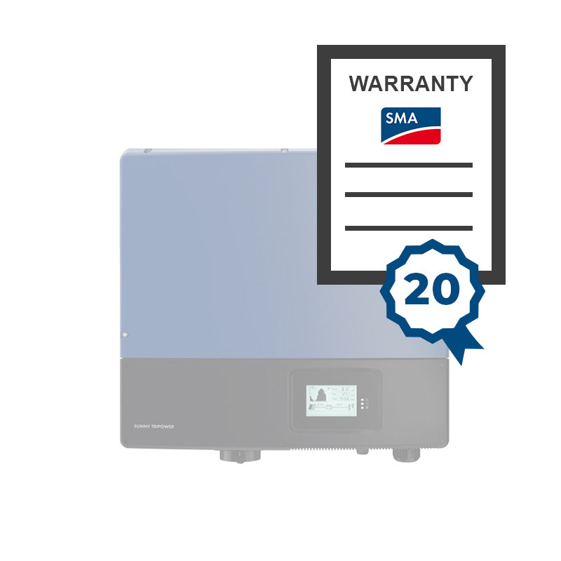 SMA GWAR 20 jaar Garantie-uitbreiding voor STP15000TL-30 DISPLAY