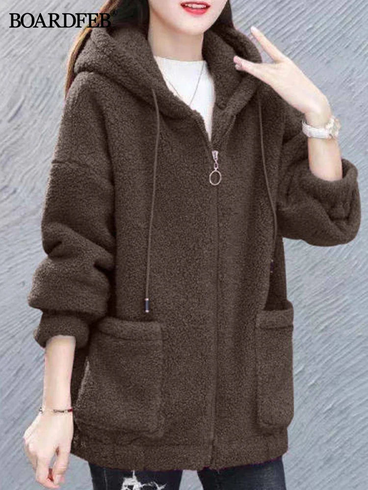 Nalia™ l Dames Fleece Vest Met Capuchon