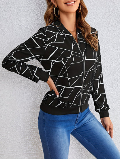 Carly™ | Geometrisch Patroon Dames Ritsjas