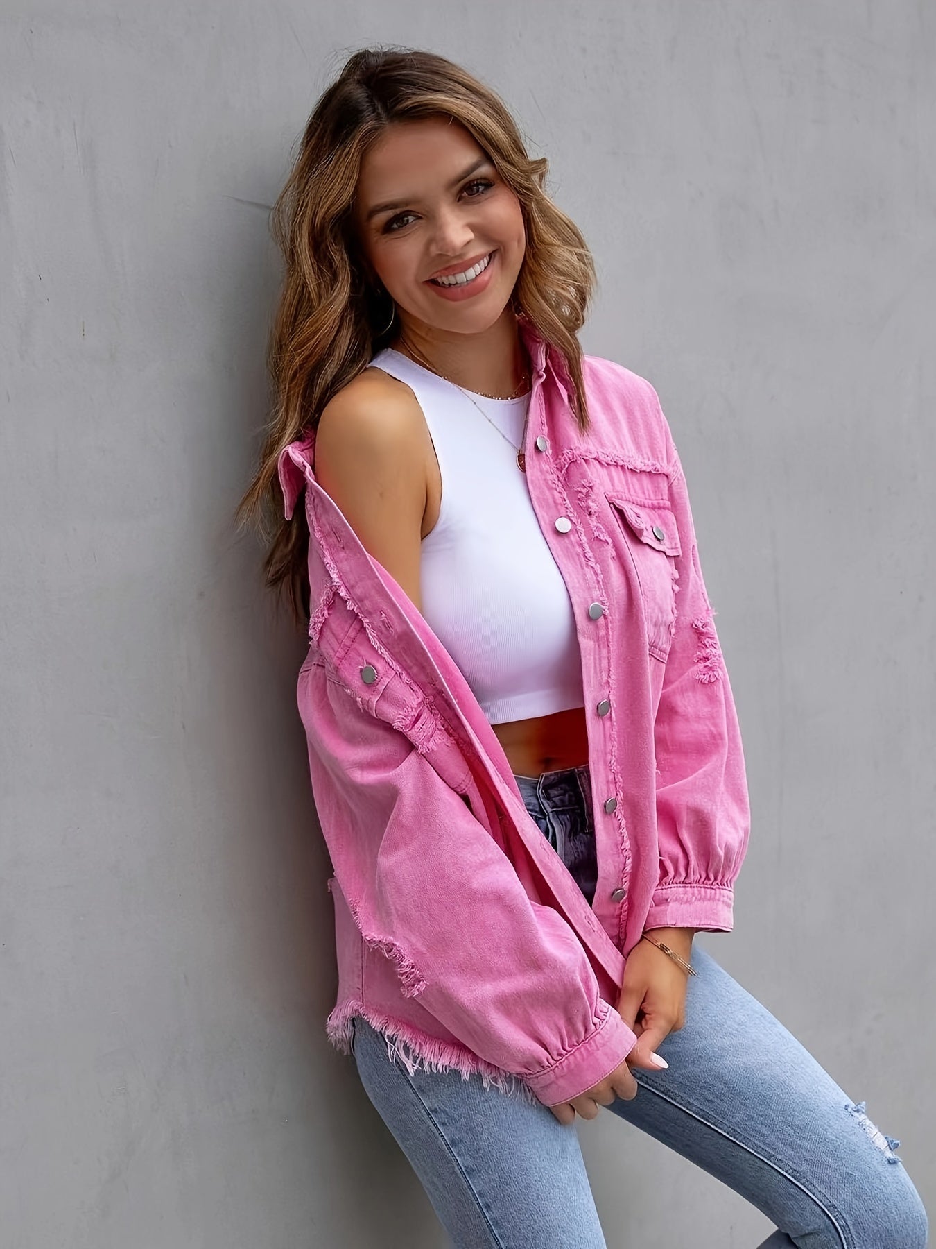 Leyla™ l Denim jack tijdloze lentestijl