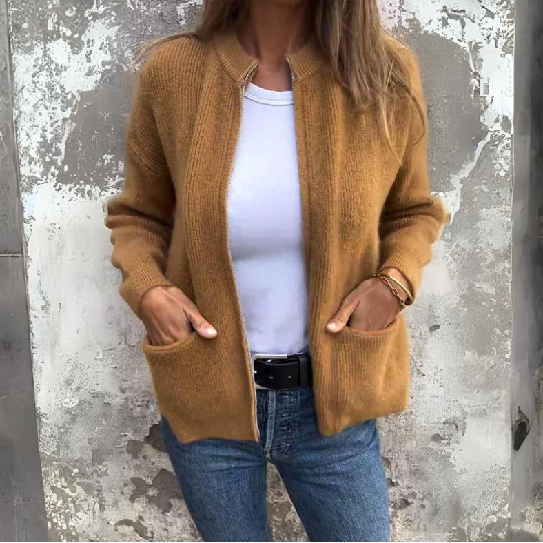 Adelina™ | Gebreid Vest Met Rits