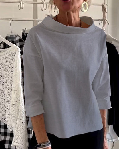 Alicia™ | Elegante top met losse schildpadhals