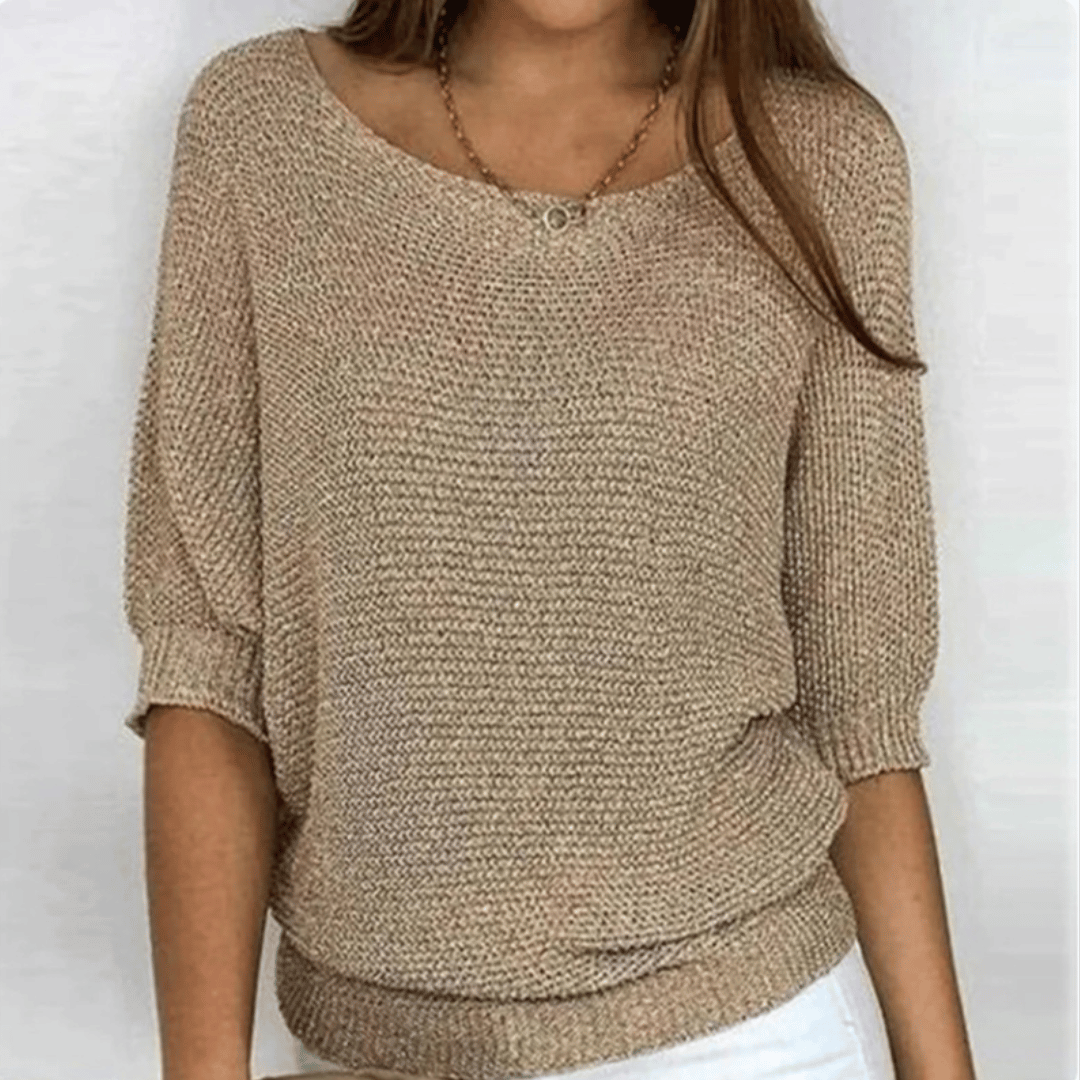 Ginera™ | Elegante en comfortabele trui met ronde hals