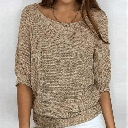 Ginera™ | Elegante en comfortabele trui met ronde hals