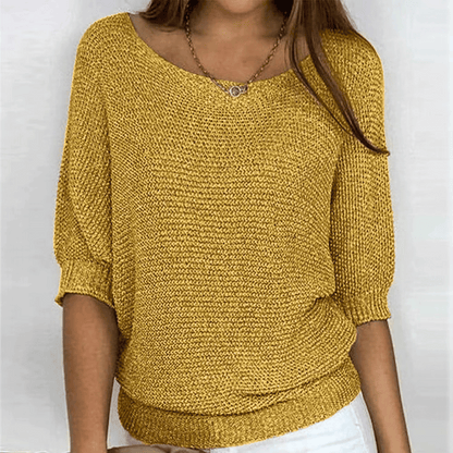 Ginera™ | Elegante en comfortabele trui met ronde hals