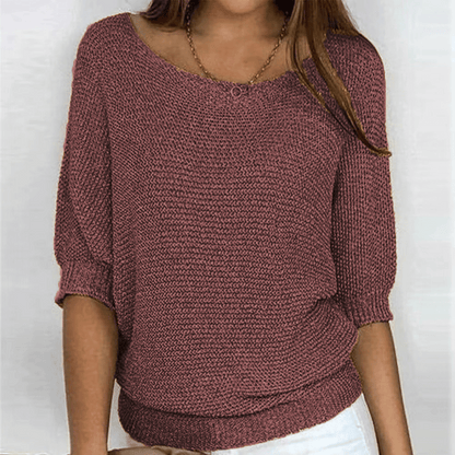 Ginera™ | Elegante en comfortabele trui met ronde hals
