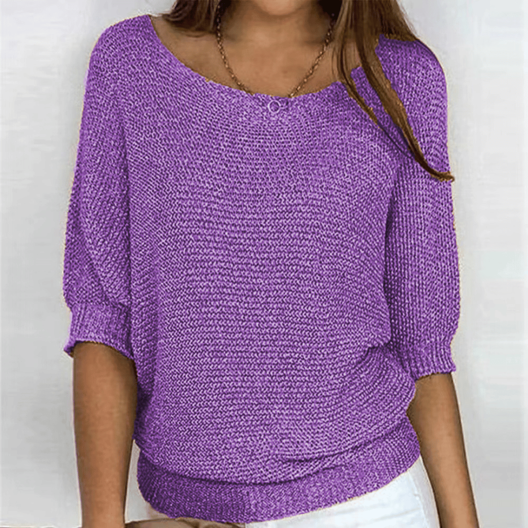 Ginera™ | Elegante en comfortabele trui met ronde hals