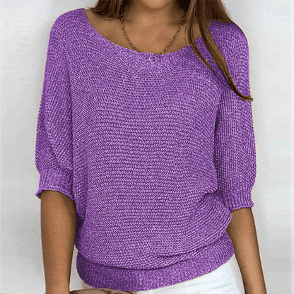 Ginera™ | Elegante en comfortabele trui met ronde hals