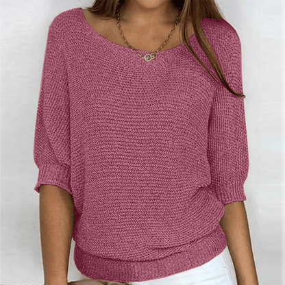 Ginera™ | Elegante en comfortabele trui met ronde hals