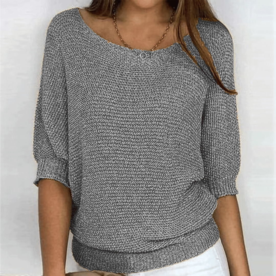 Ginera™ | Elegante en comfortabele trui met ronde hals