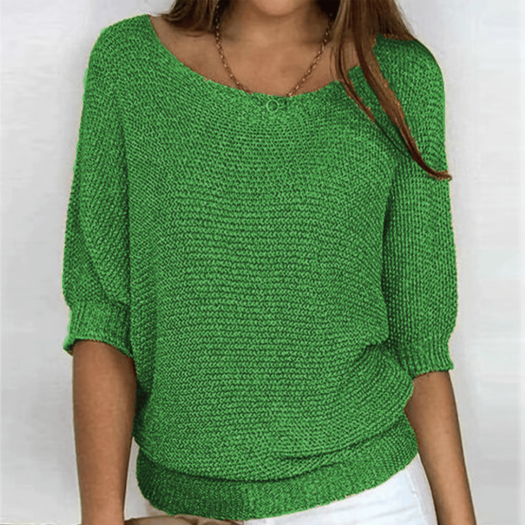 Ginera™ | Elegante en comfortabele trui met ronde hals