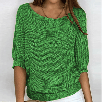 Ginera™ | Elegante en comfortabele trui met ronde hals