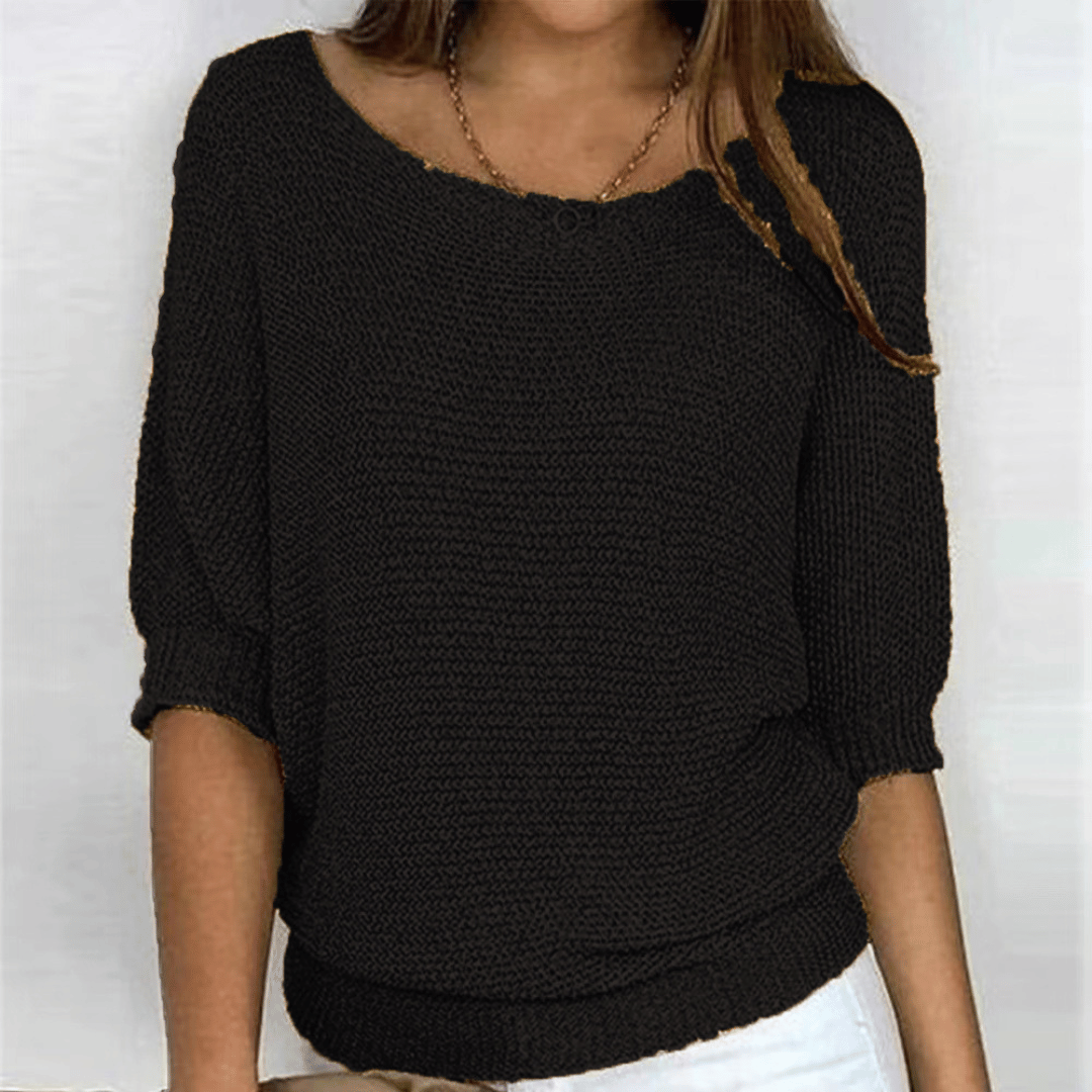 Ginera™ | Elegante en comfortabele trui met ronde hals