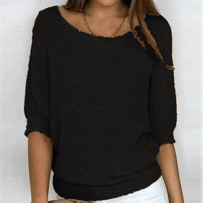 Ginera™ | Elegante en comfortabele trui met ronde hals