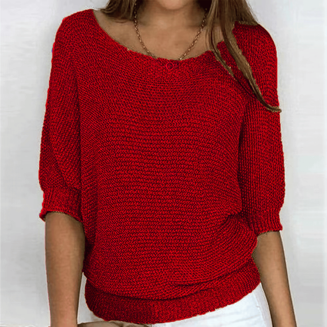Ginera™ | Elegante en comfortabele trui met ronde hals