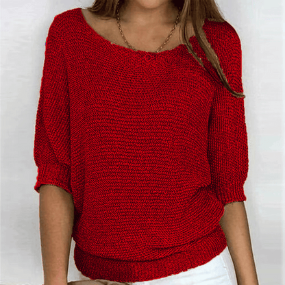 Ginera™ | Elegante en comfortabele trui met ronde hals
