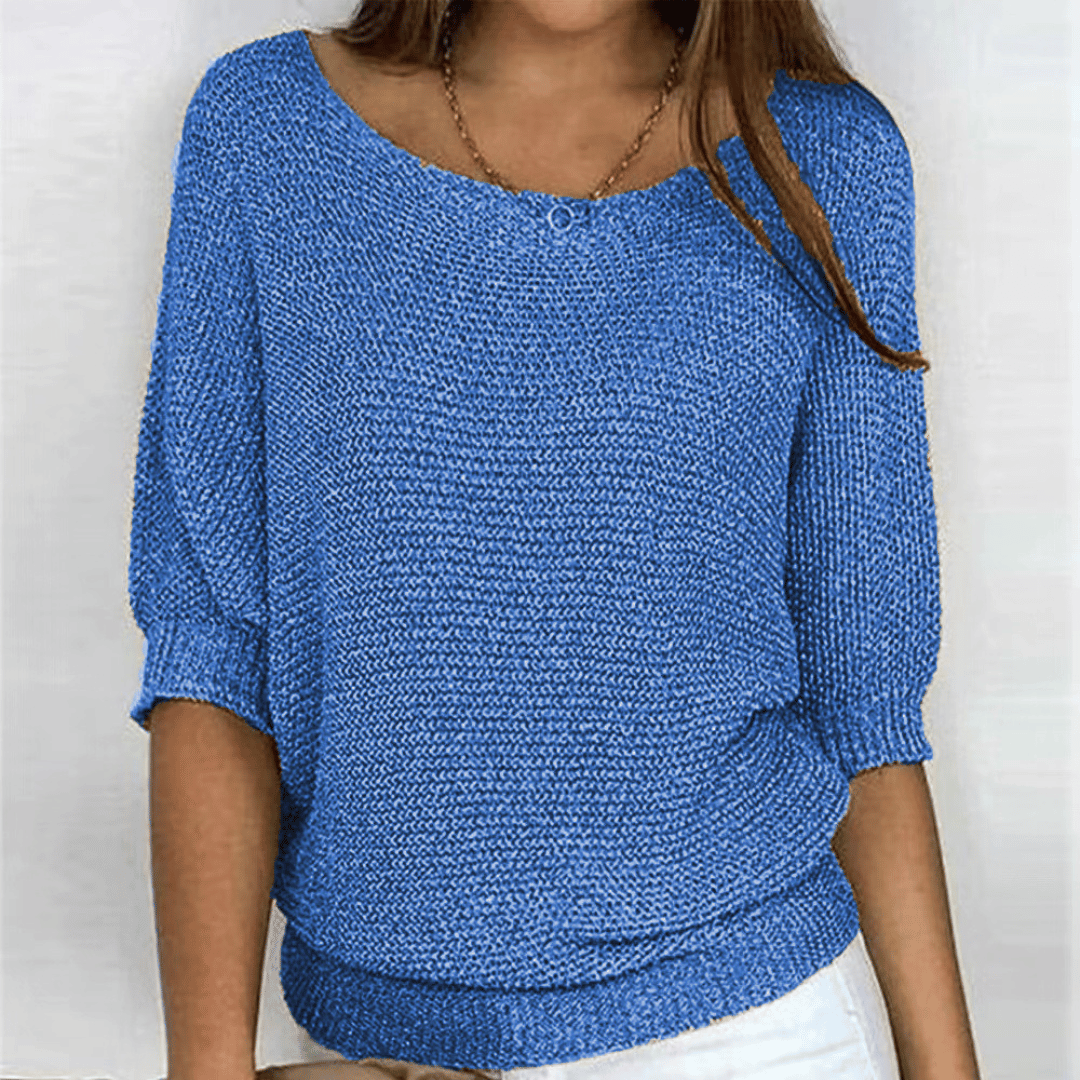 Ginera™ | Elegante en comfortabele trui met ronde hals