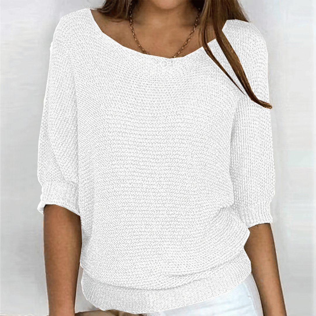 Ginera™ | Elegante en comfortabele trui met ronde hals