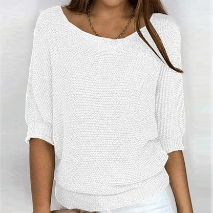 Ginera™ | Elegante en comfortabele trui met ronde hals