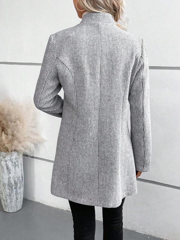 Hattie™ | Elegante Kleurloze Grijze Blazer