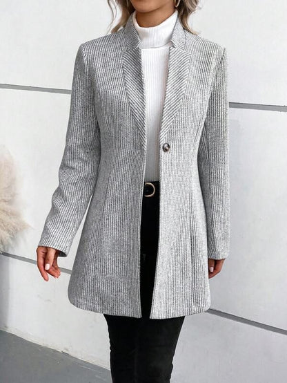 Hattie™ | Elegante Kleurloze Grijze Blazer