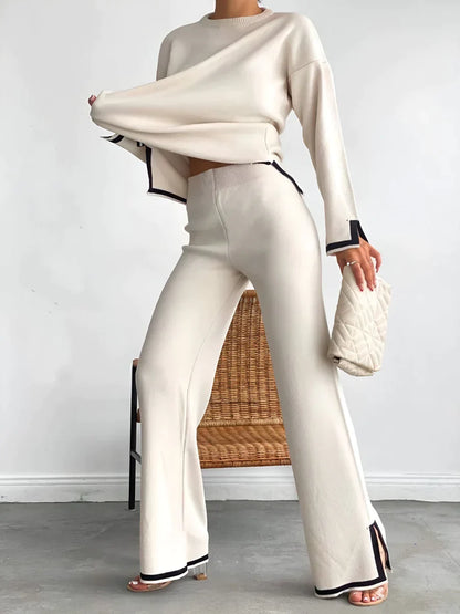 Charlotte ™ l Chic Elastisch Gebreide Lounge Set