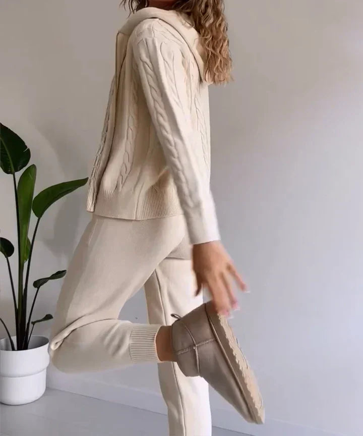 Pip™ | Tweedelige gebreide jacquard set