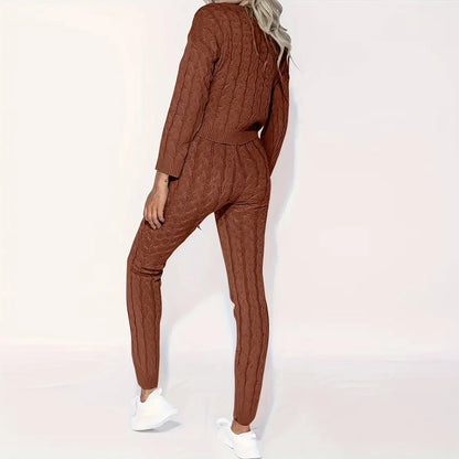 Senia™ l Gebreide bijpassende trui en broek
