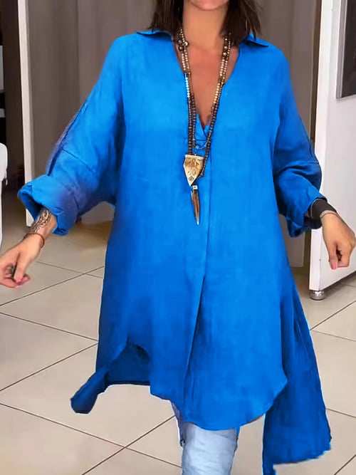 Martha™ l Blouse met lange mouwen met V-hals