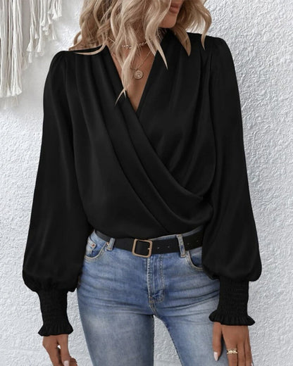 Gracelynn™ l Elegante Effen Blouse
