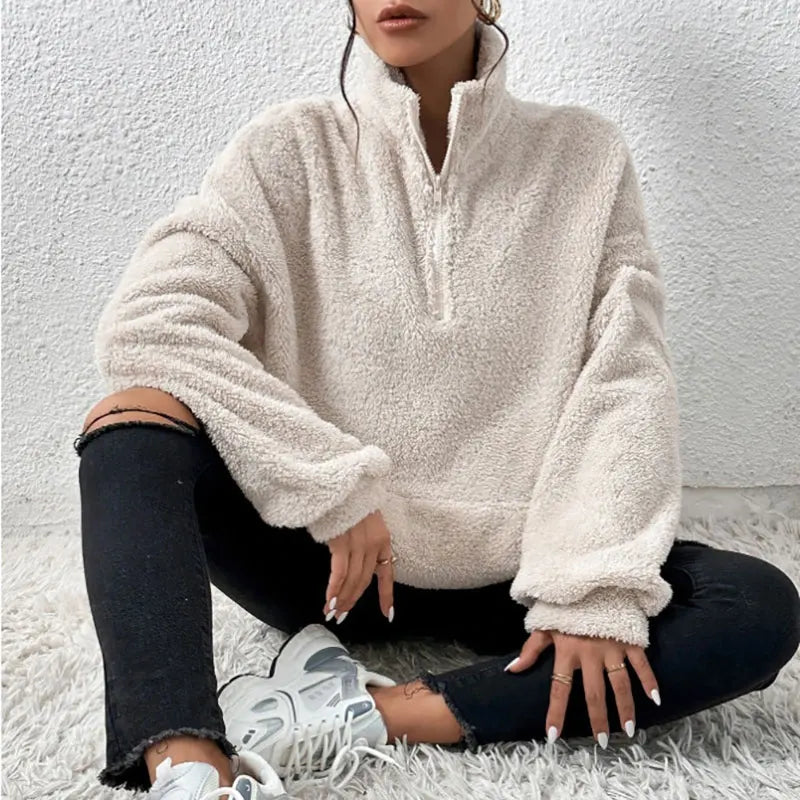 Sarai™ l Comfortabele zachte zipper trui