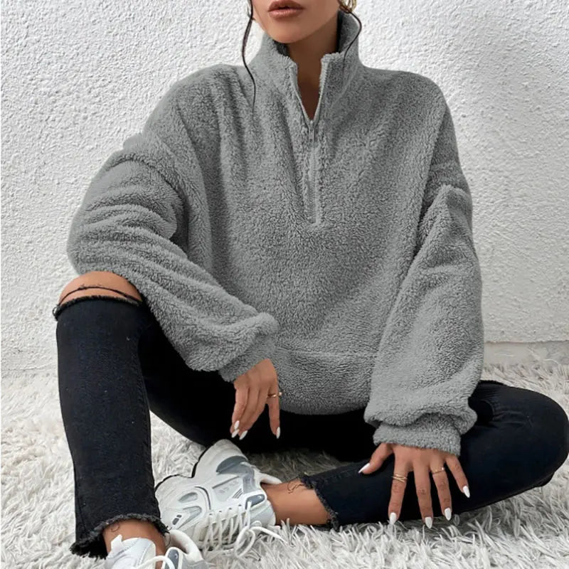 Sarai™ l Comfortabele zachte zipper trui