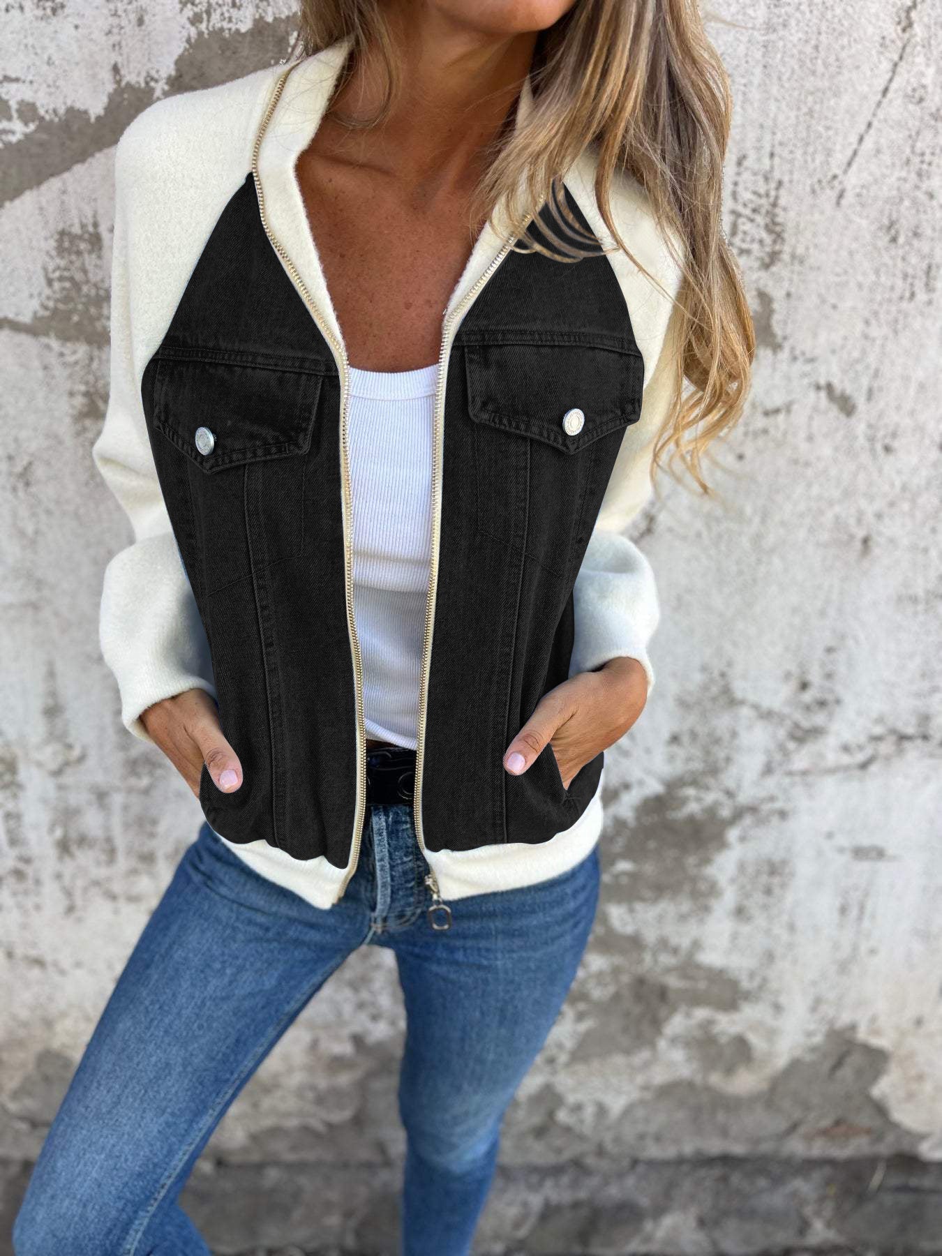 Mirandel™ l Casual V-neck Zipper Jacket