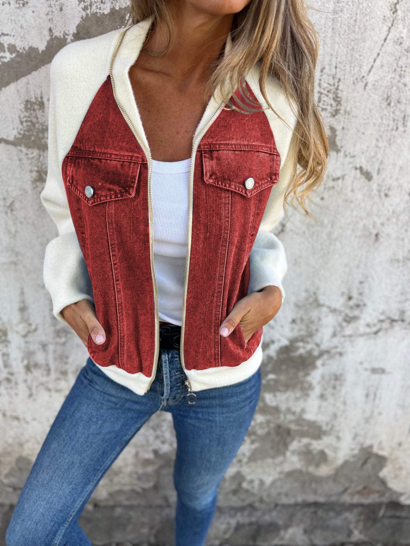 Mirandel™ l Casual V-neck Zipper Jacket