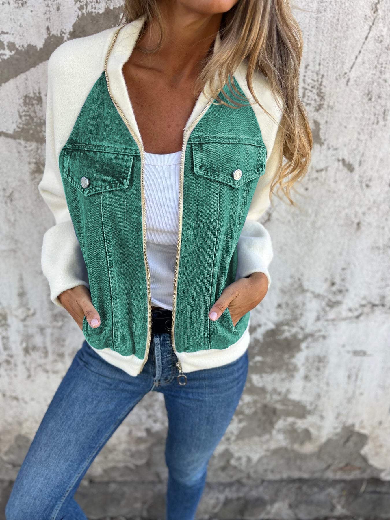 Mirandel™ l Casual V-neck Zipper Jacket
