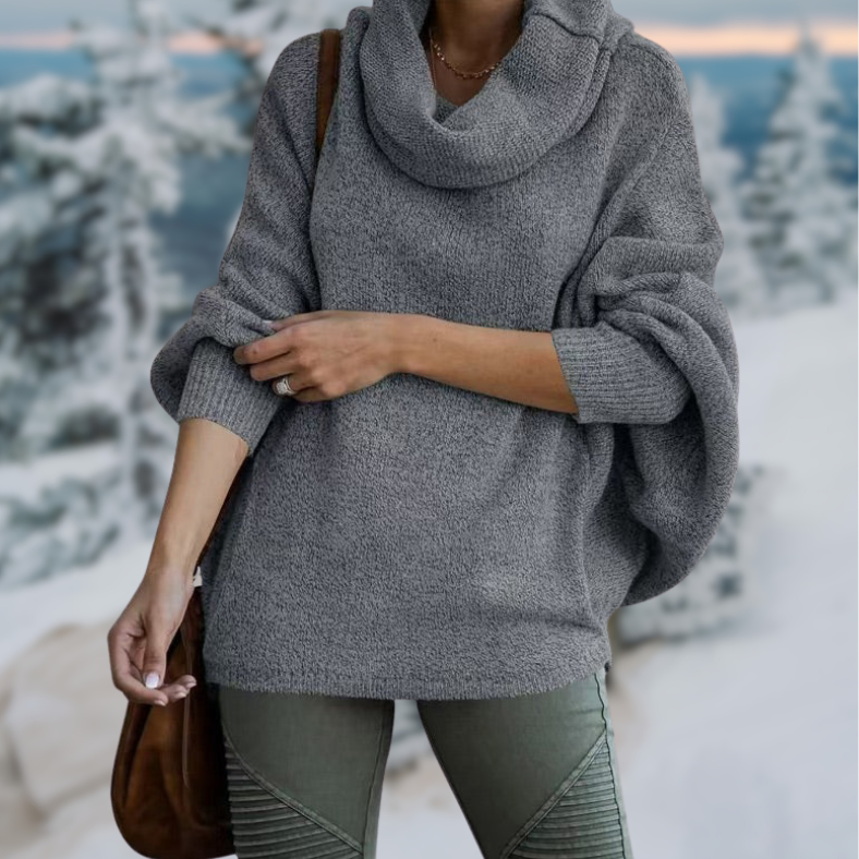Rosy™ | Elegant Schildpad Trui Met Kraag