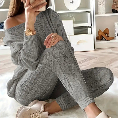 Senia™ l Gebreide bijpassende trui en broek