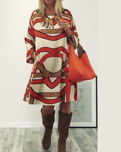 Destiny™ | Elegante Midi-jurk Met Print