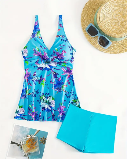 Fiora™ | Tankini met bloemenprint en bandjes
