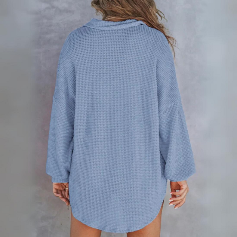 Ayla™| Wafel Sweatshirt met lange mouwen