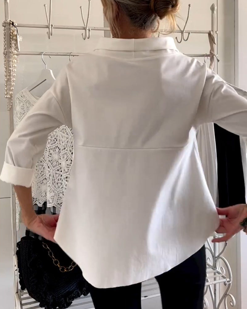 Alicia™ | Elegante top met losse schildpadhals