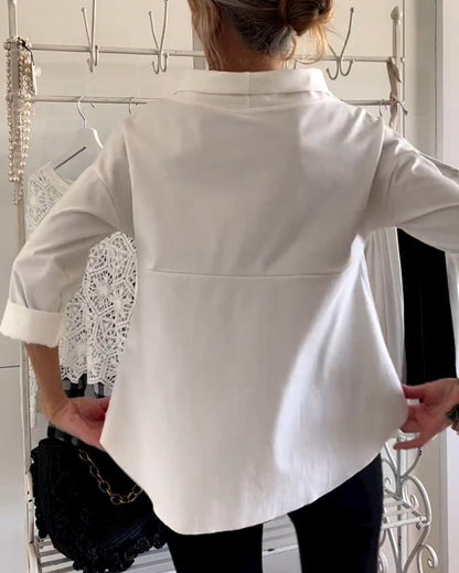 Alicia™ | Elegante top met losse schildpadhals